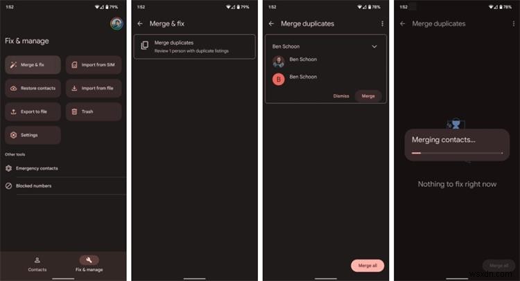 รวมรายชื่อผู้ติดต่อของ Google ที่ซ้ำกันบน Android และพีซีได้อย่างง่ายดาย 