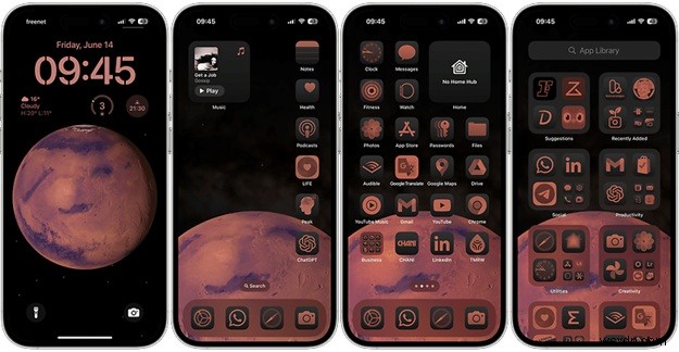 เค้าโครงหน้าจอโฮมของ iPhone ที่สวยงามอันดับต้น ๆ ที่เพิ่มประสิทธิภาพการทำงาน 