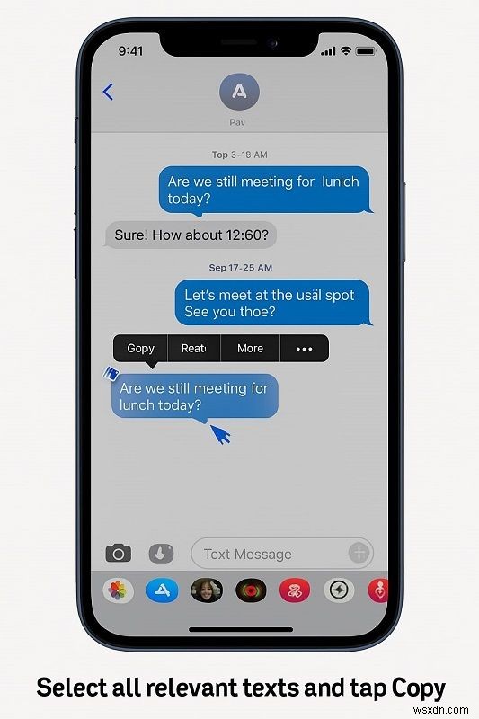 การพิมพ์ข้อความสำหรับศาล:คำแนะนำทีละขั้นตอนสำหรับผู้ใช้ iPhone และ Android 