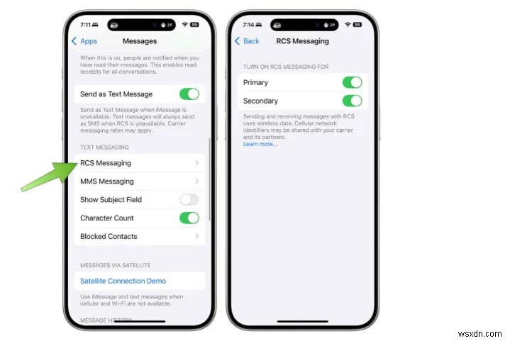 วิธีเปิดใช้งานและใช้ RCS Messaging บน iPhone – คำแนะนำทีละขั้นตอน 