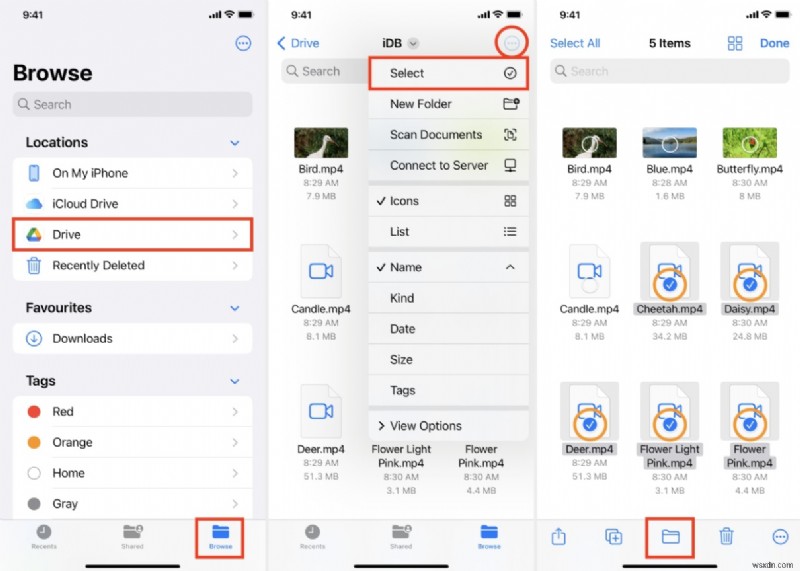 ดาวน์โหลดวิดีโอ Google Drive บน iPhone:คำแนะนำทีละขั้นตอนอย่างง่าย 