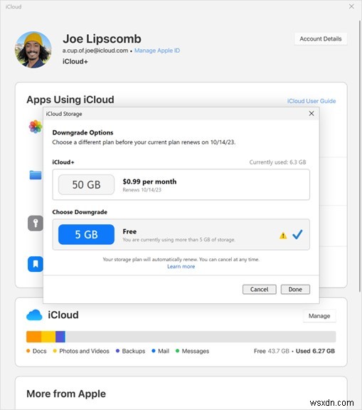 คำแนะนำทีละขั้นตอนในการยกเลิกการสมัครสมาชิก iCloud Storage ของคุณ 