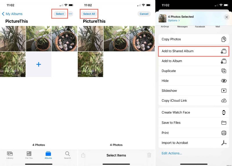 วิธีแชร์อัลบั้มบน iPhone:คำแนะนำทีละขั้นตอน 
