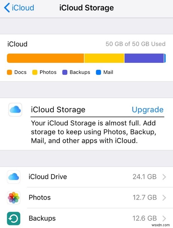 วิธีแก้ไขข้อผิดพลาด  การสำรองข้อมูลล่าสุดไม่เสร็จสมบูรณ์  ของ iCloud 