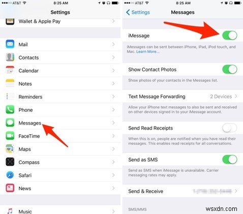 การเปลี่ยนจาก iMessage เป็น SMS:คำแนะนำทีละขั้นตอน 