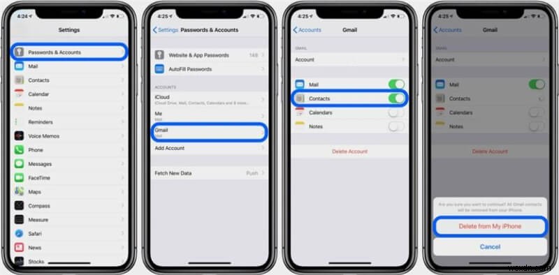 ลบผู้ติดต่อ iPhone หลายรายการอย่างรวดเร็ว:3 วิธีการพิสูจน์แล้ว 