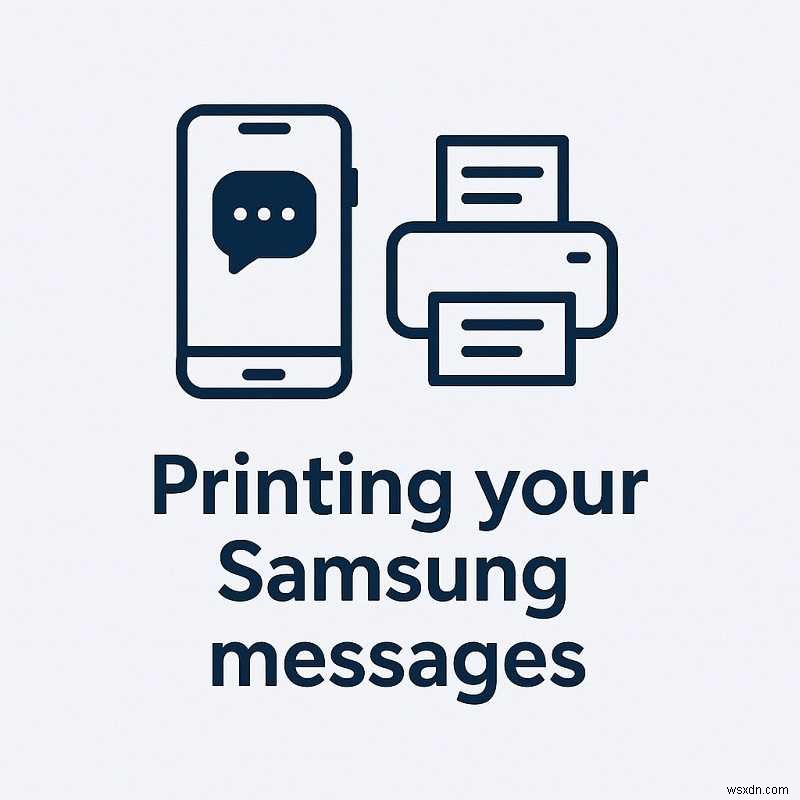 คำแนะนำทีละขั้นตอน:พิมพ์ SMS จากโทรศัพท์ Samsung ของคุณ 