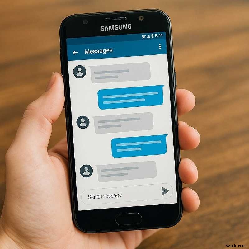 คำแนะนำทีละขั้นตอน:พิมพ์ SMS จากโทรศัพท์ Samsung ของคุณ 