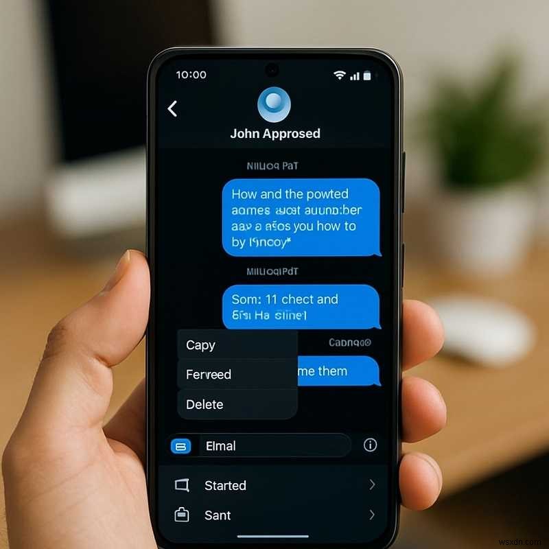 คำแนะนำทีละขั้นตอน:พิมพ์ SMS จากโทรศัพท์ Samsung ของคุณ 