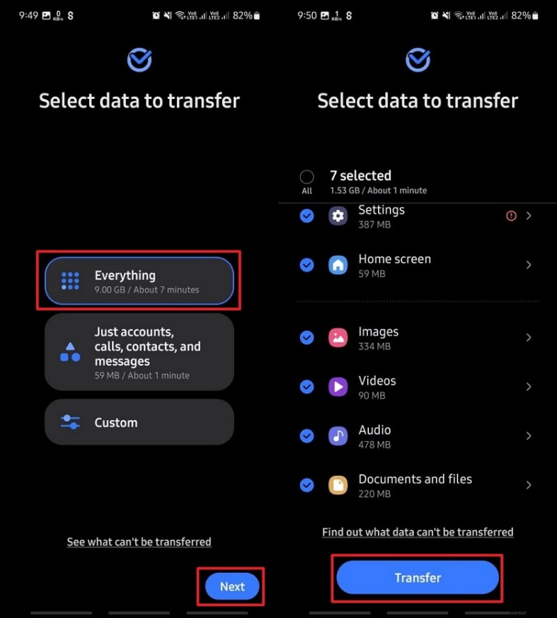 การถ่ายโอนข้อมูล Samsung-to-Samsung ที่รวดเร็วและปลอดภัยผ่านสาย USB - คู่มือที่อัปเดต 
