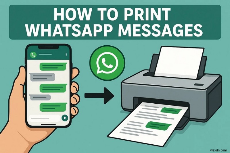 วิธีพิมพ์แชท WhatsApp:คำแนะนำทีละขั้นตอน 
