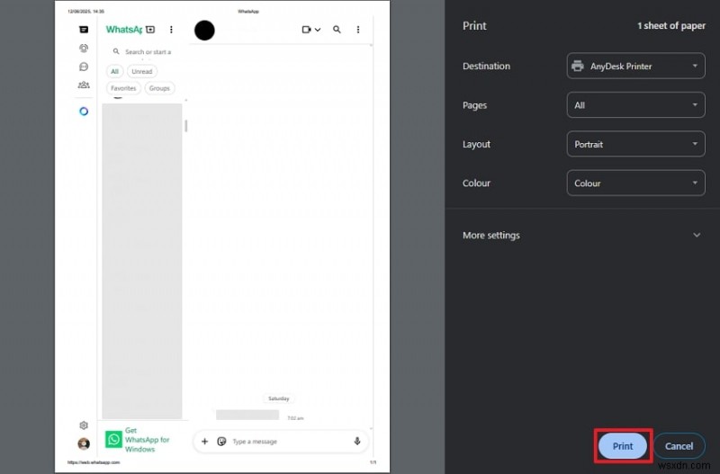 วิธีพิมพ์แชท WhatsApp:คำแนะนำทีละขั้นตอน 