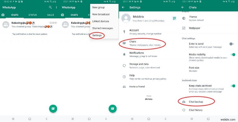 แก้ไขข้อผิดพลาด  ไม่พบข้อมูลสำรอง  ของ WhatsApp อย่างรวดเร็ว 