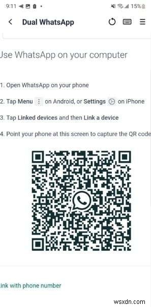 ใช้บัญชี WhatsApp หนึ่งบัญชีบนโทรศัพท์สองเครื่อง:คำแนะนำทีละขั้นตอน 