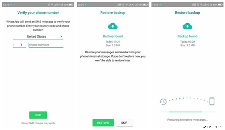 การดึงข้อความ WhatsApp ที่ถูกลบบน Android และ iPhone:คำแนะนำทีละขั้นตอน