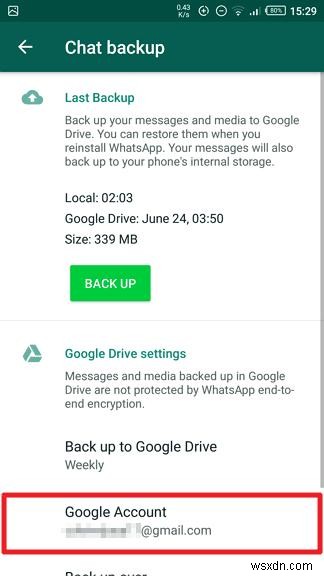 แก้ไขการสำรองข้อมูล WhatsApp ที่หายไปบน Google Drive:คำแนะนำทีละขั้นตอน