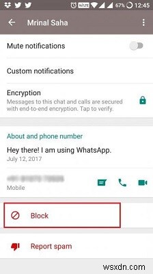 ลบผู้ติดต่อออกจาก WhatsApp ในขณะที่เก็บไว้ในสมุดที่อยู่ในโทรศัพท์ของคุณ 