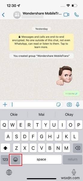 วิธีส่งสติ๊กเกอร์ Memoji บน WhatsApp สำหรับ iPhone:คำแนะนำทีละขั้นตอน 