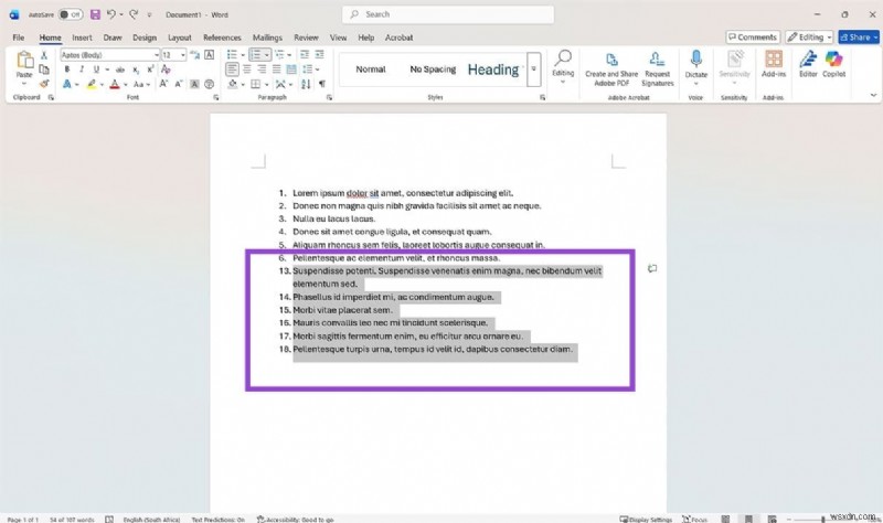 วิธีรีเซ็ตหมายเลขใน Microsoft Word:4 วิธีง่าย ๆ 