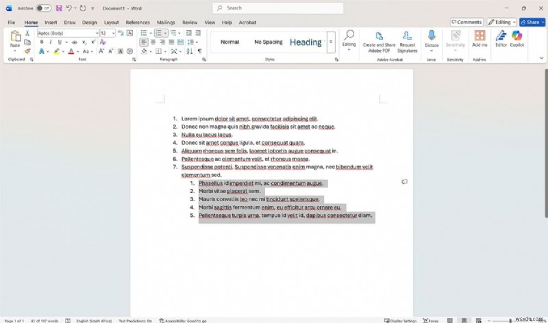 วิธีรีเซ็ตหมายเลขใน Microsoft Word:4 วิธีง่าย ๆ 