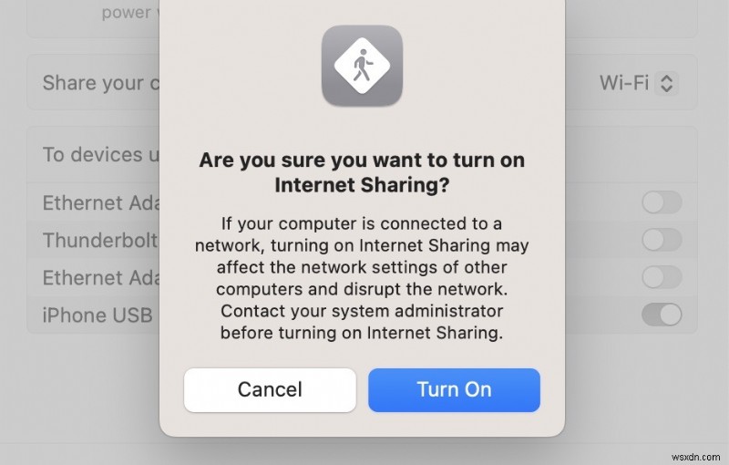 แชร์การเชื่อมต่ออินเทอร์เน็ตและรหัสผ่าน Wi-Fi ของ Mac:คำแนะนำทีละขั้นตอน 