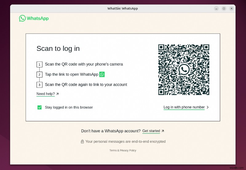 วิธีเรียกใช้ WhatsApp ได้อย่างราบรื่นบน Linux ในฐานะ Native App 
