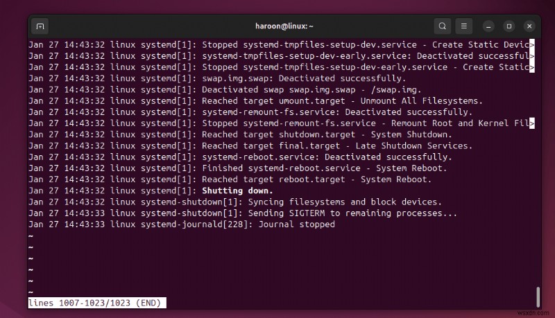 แก้ไขการหยุดการทำงานชั่วคราว  A Stop Job is Running  บน Linux 