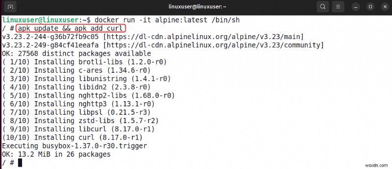 คงการเปลี่ยนแปลงรูปภาพ Docker ทันทีโดยไม่ต้องแก้ไขต้นฉบับ 