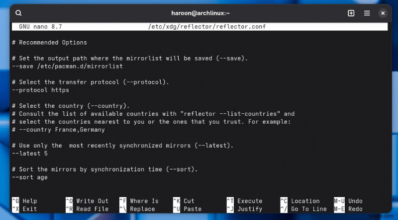 การเรียนรู้การอัปเดต Arch Linux Mirrorlist:คำแนะนำทีละขั้นตอน 
