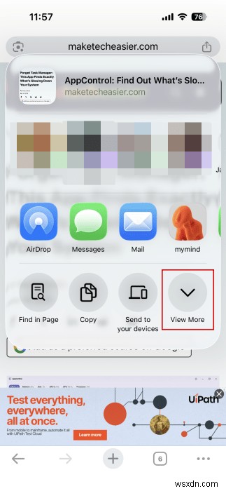วิธีค้นหาข้อความบนเว็บเพจอย่างรวดเร็วโดยใช้ iPhone ของคุณ 