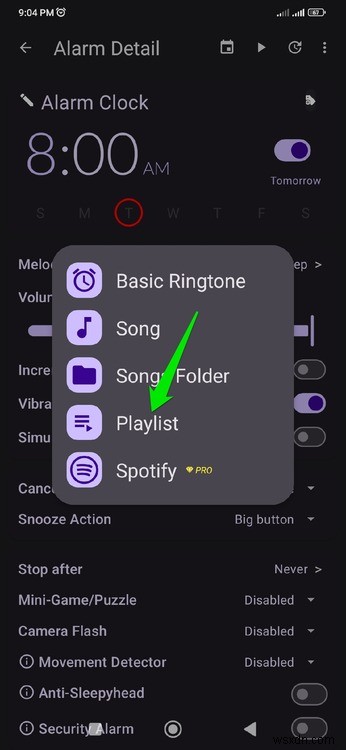 ตั้งค่าการเตือน Android ของคุณเพื่อเล่นเพลย์ลิสต์ – คำแนะนำทีละขั้นตอน 