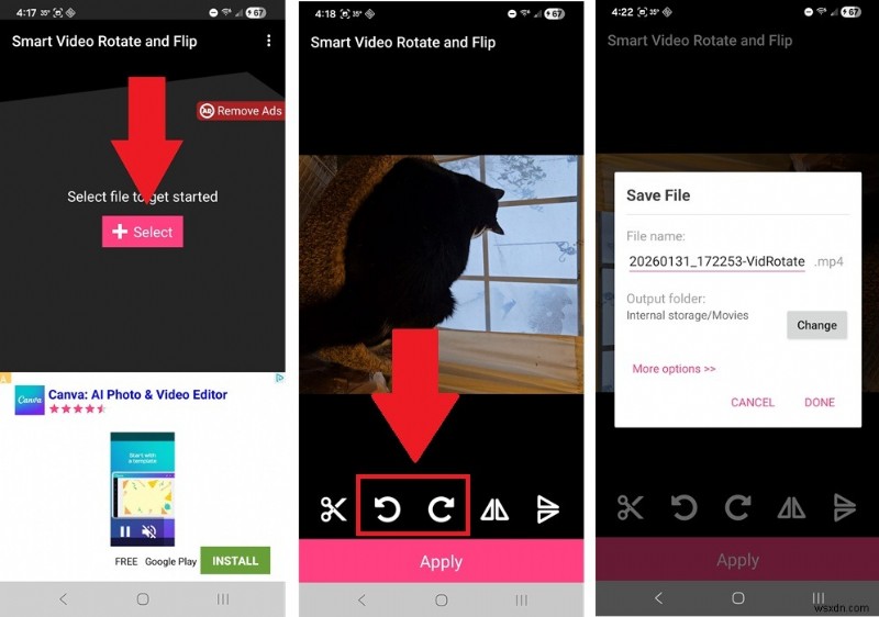 หมุนวิดีโอ Android ได้อย่างง่ายดาย:คำแนะนำฉบับย่อสำหรับการแก้ไขแนวนอนและแนวตั้ง 