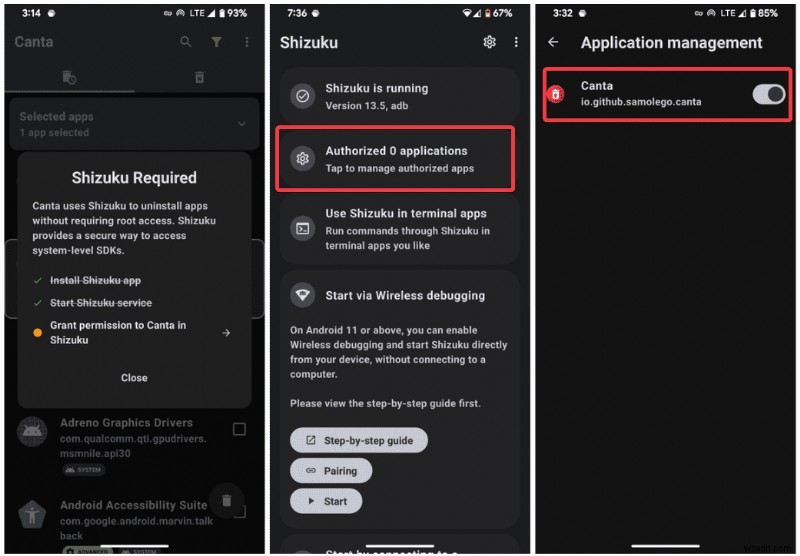 Canta:Debloater Android ที่ปราศจากรูทและ ADB สำหรับอุปกรณ์ที่สะอาดและปลอดภัยยิ่งขึ้น 