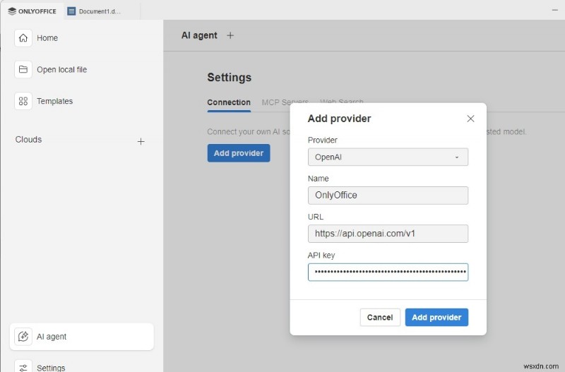 เร่งการสร้างเอกสารด้วยการรวม AI ของ ONLYOFFICE Desktop Editors 