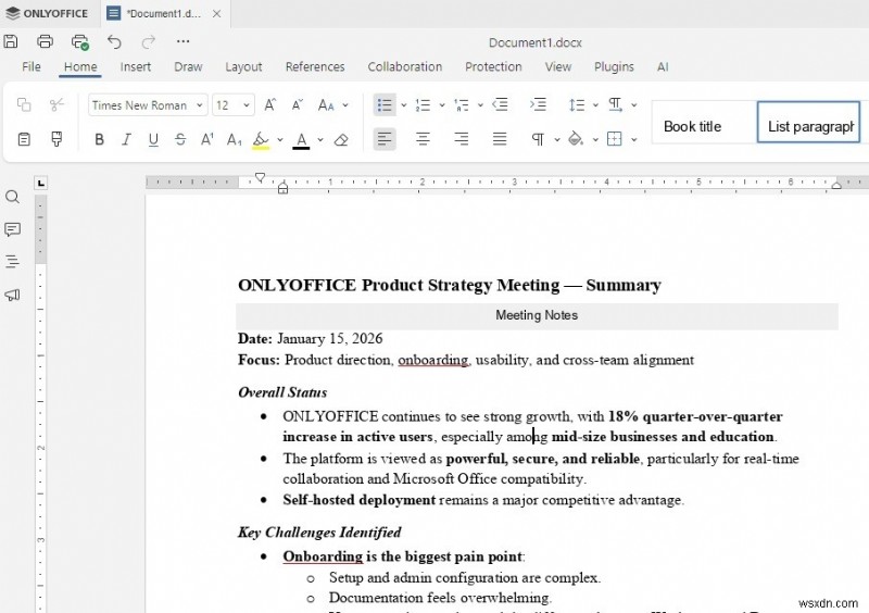 เร่งการสร้างเอกสารด้วยการรวม AI ของ ONLYOFFICE Desktop Editors 