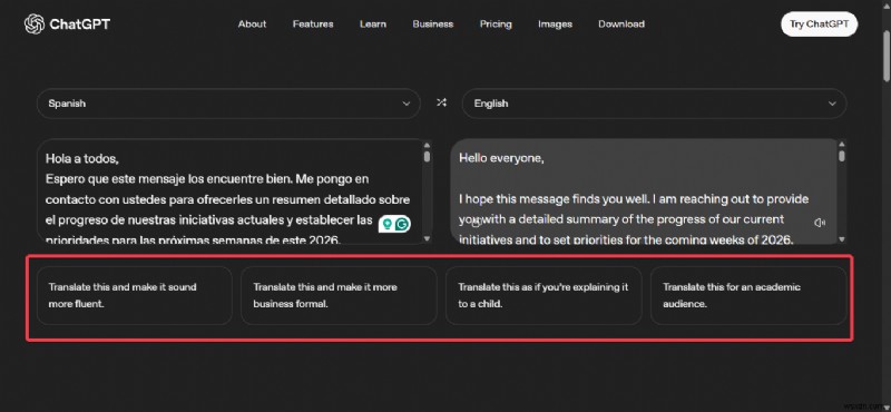 OpenAI เปิดตัว ChatGPT Translate:การแปลที่แม่นยำและรับรู้ตามบริบทฟรี 