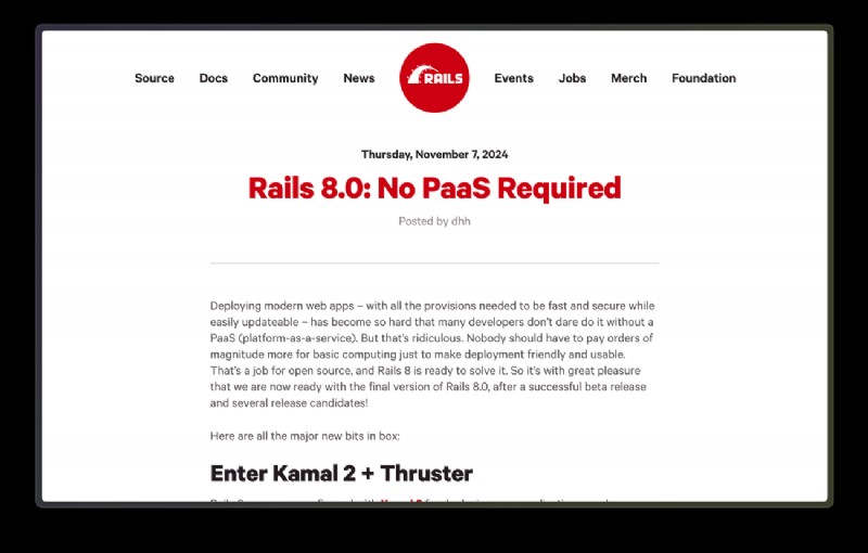 แนวทาง  No PaaS  เป็นทางเลือกที่ชาญฉลาดสำหรับนักพัฒนา Rails หรือไม่ 
