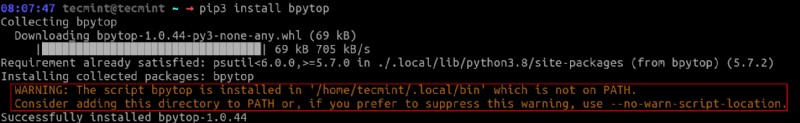 BpyTOP:การตรวจสอบระบบที่ใช้ Python ที่ทรงพลังสำหรับ Linux และ macOS 