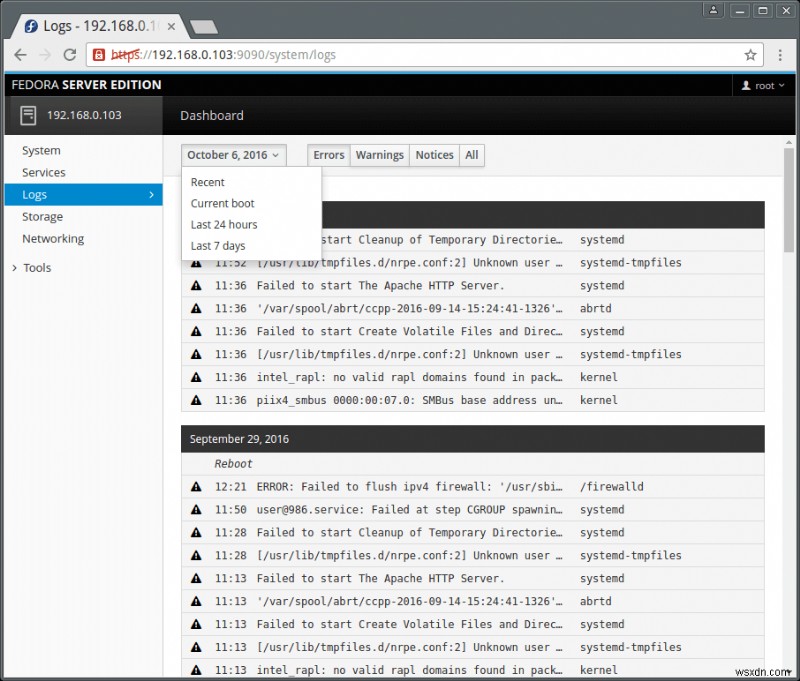 ห้องนักบิน:การดูแลระบบเซิร์ฟเวอร์ Linux บนเว็บทำได้ง่าย 