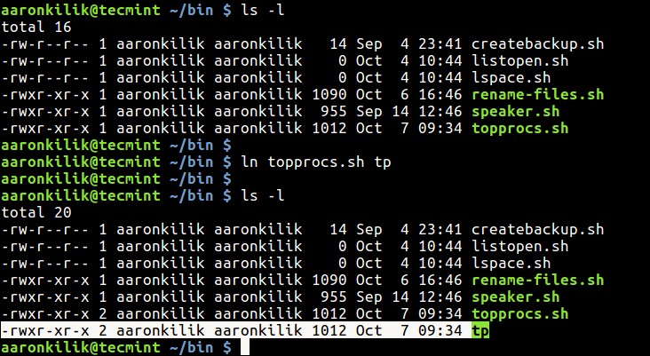 การเรียนรู้ลิงก์ฮาร์ดและสัญลักษณ์บน Linux:คำแนะนำทีละขั้นตอน 