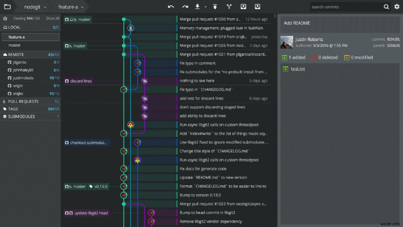 ไคลเอนต์ Git แบบกราฟิก 11 อันดับแรกและผู้ดูพื้นที่เก็บข้อมูลสำหรับ Linux – เพิ่มประสิทธิภาพการทำงาน 