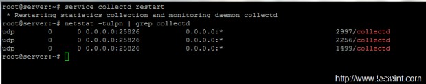ปรับใช้ Collectd เป็นเซิร์ฟเวอร์การตรวจสอบส่วนกลางสำหรับไคลเอนต์ Linux 