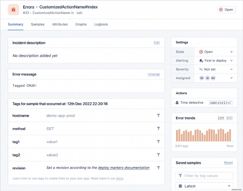 การรายงานข้อยกเว้น Rails แบบไม่มีรอยต่อด้วย AppSignal 3.4.1 