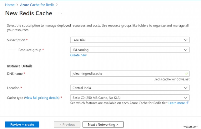 การใช้ Azure Redis Cache กับ .NET 6 Web API:คำแนะนำทีละขั้นตอน 