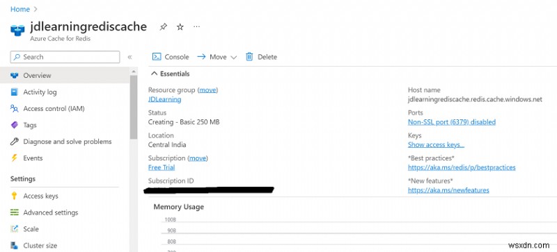 การใช้ Azure Redis Cache กับ .NET 6 Web API:คำแนะนำทีละขั้นตอน 