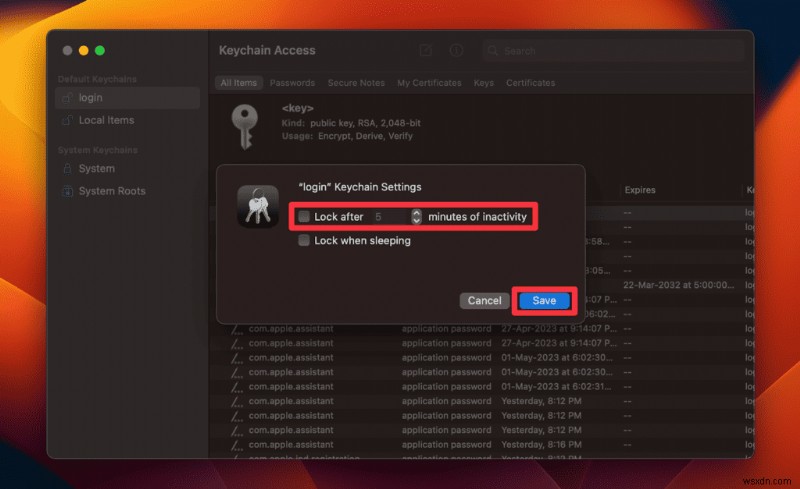 แก้ไขข้อผิดพลาด  assistantd ต้องการใช้พวงกุญแจเข้าสู่ระบบ  บน Mac ของคุณ 