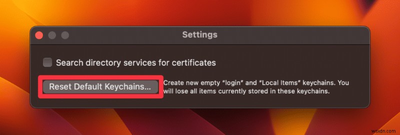 แก้ไขข้อผิดพลาด  assistantd ต้องการใช้พวงกุญแจเข้าสู่ระบบ  บน Mac ของคุณ 