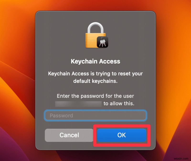 แก้ไขข้อผิดพลาด  assistantd ต้องการใช้พวงกุญแจเข้าสู่ระบบ  บน Mac ของคุณ 