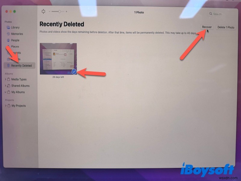 กู้คืนรูปภาพที่ถูกลบบน macOS:จากคลังรูปภาพไปยังการ์ด SD 