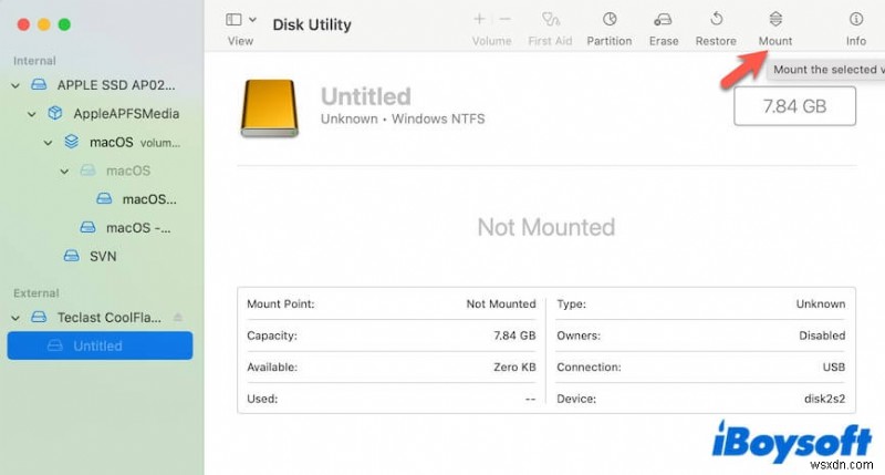 วิธีการกู้คืนไดรฟ์ภายนอกที่ไม่รู้จักหลังจากการบังคับดีดออกบน macOS 